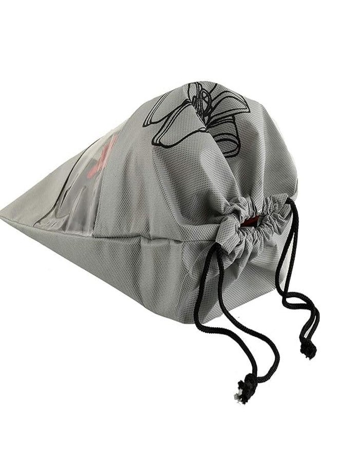 XANTHIC Shoe Bags for Storage | Shoe Pouch for Travel | Non-Woven | Shoe Cover with Transparent Window, (Pack of 5 - Multicolor) - Image 3